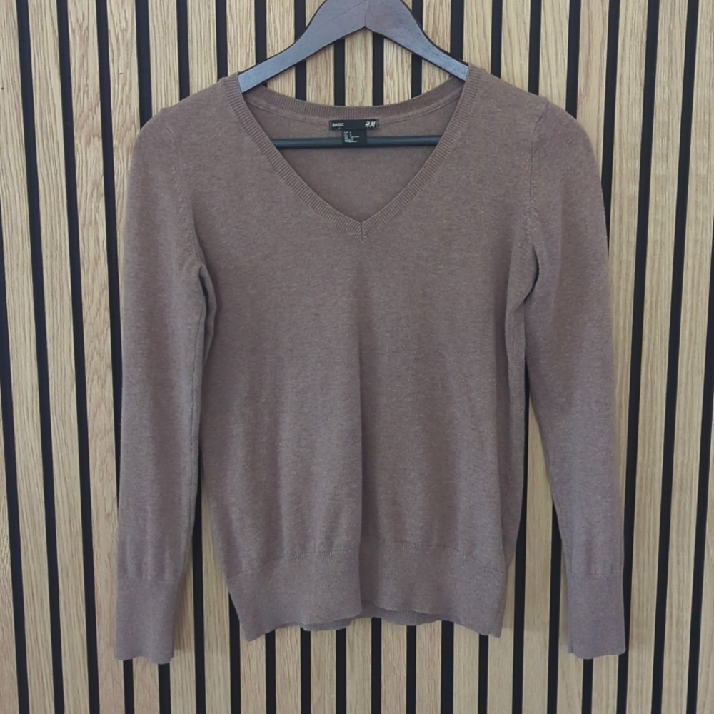 H&M Brown Long Sleeve Sweater - S